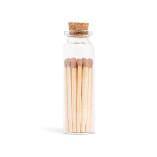 Cafe Brown Matches in Small Corked Vial