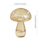 Light Brown Glass Mushroom Bud Vase