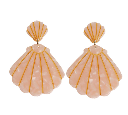 Pink Shell Earrings