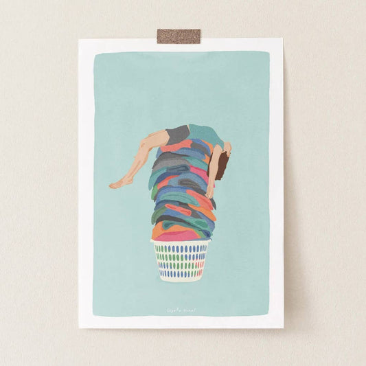 "Laundry Day" print