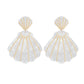 White Shell Earrings