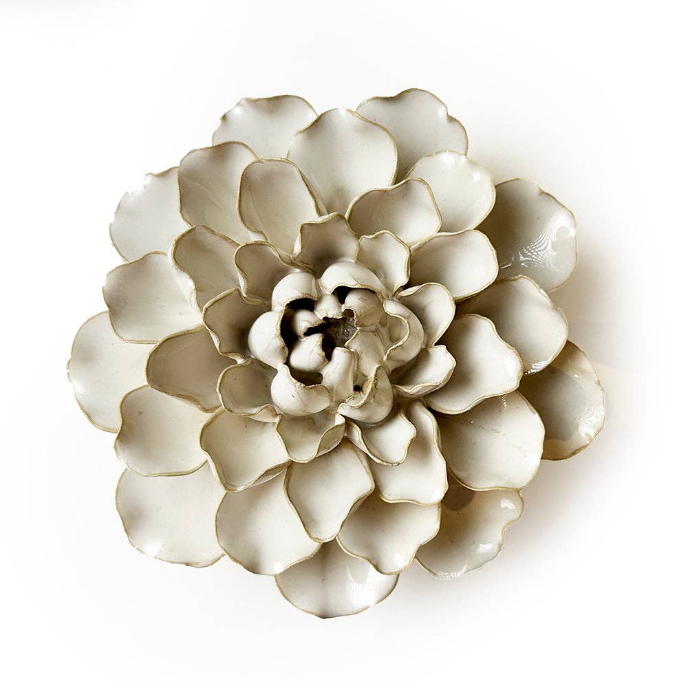 Ivory Large Ceramic Flower