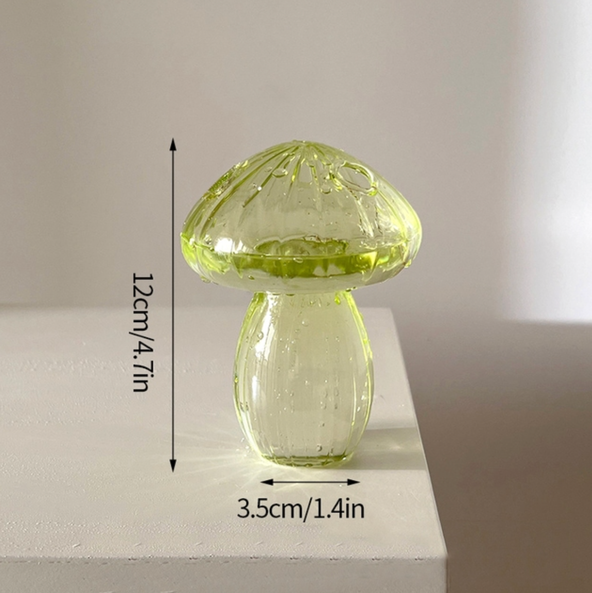 Light Green Mushroom Bud Vase